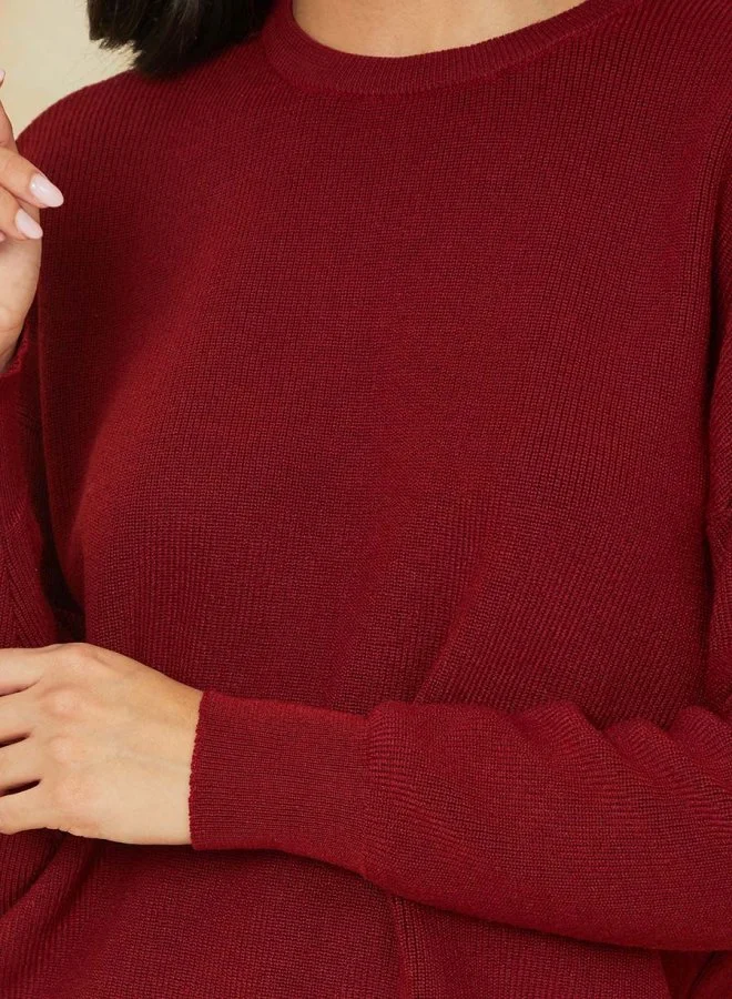 Styli Ribbed Oversized Regular Length Sweater