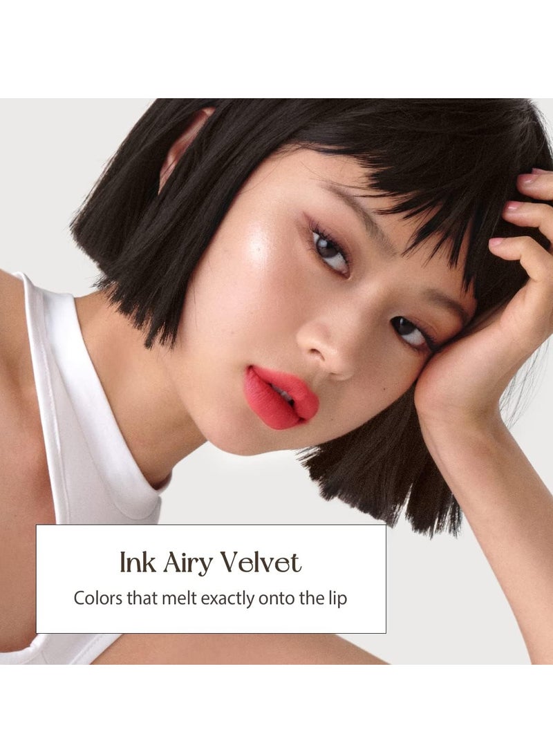Peripera Ink Airy Velvet Lip Color,08 Pretty Orange Pink) |4g - Image 4