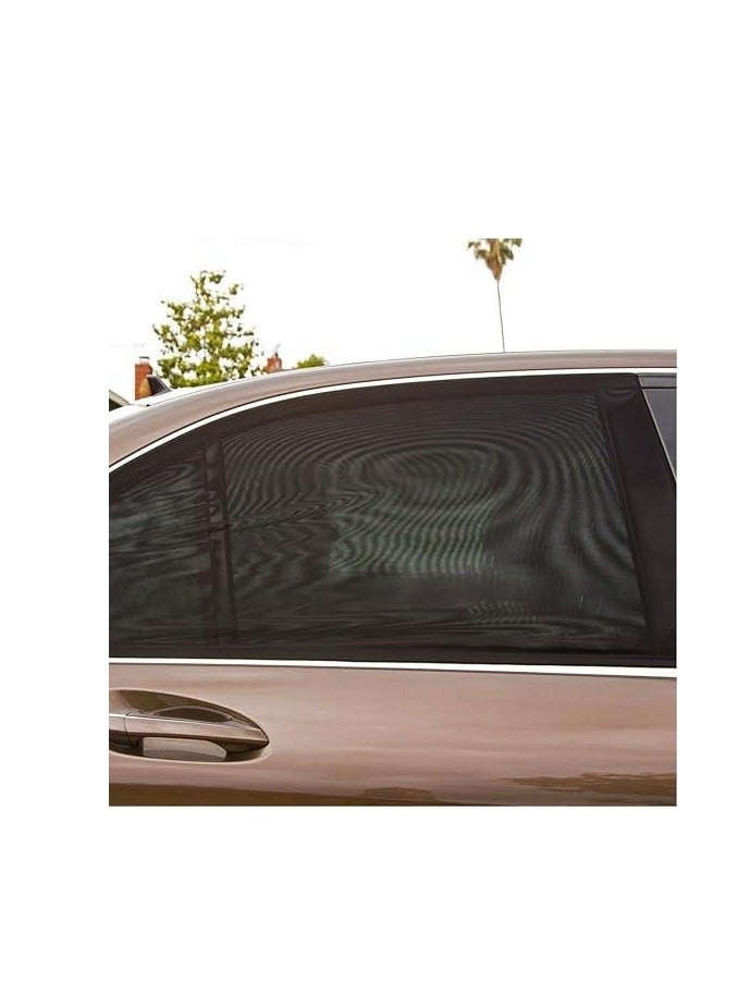 AIWANTO ستارة شمسية جانبية للسيارة تحمي الأطفال والرضع والحيوانات الأليفة من وهج الشمس والأشعة فوق البنفسجية (1 زوج للزجاج الجانبي الأمامي) - Image 2