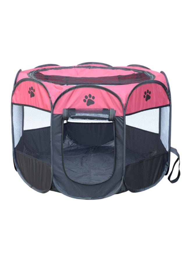 Octagonal Tent Outdoor Bed Pink/Black 91 x 91 x 58centimeter - Image 1