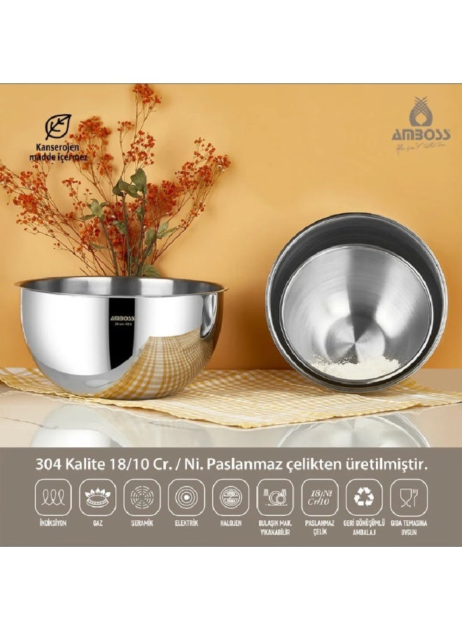 AMBOSS Satin 3-Piece Mixing Bowl Set – Durability Meets Elegance! - Image 1