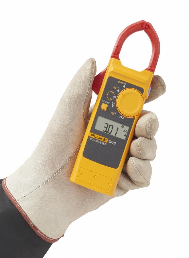 Fluke-301D/ESP, 600A AC/DC Clamp Meter with Slim Body and Thin Jaw Arm - Image 3