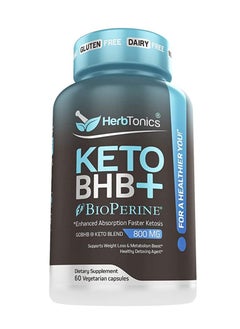 Herbtonics Keto Bhb Diet Pills with Bioperine 60 Capsules 