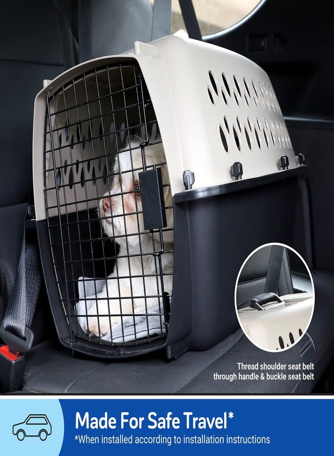 Petmate Vari Kennel Heavy-Duty Dog Travel Crate No-Tool Assembly, 19" Long, 1-10 lb, Taupe/Black - Image 3