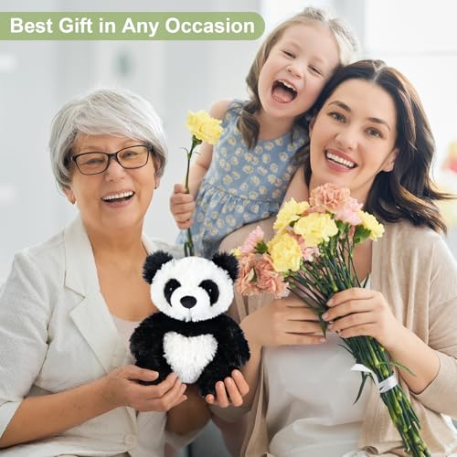 SuzziPals Heatable & Coolable Panda Stuffed Animals, Cute Microwavable Heating Pad Plushies for Soothing & Relaxation,Emotional Support Stuffed Plush Toys, Panda Gifts - Image 5