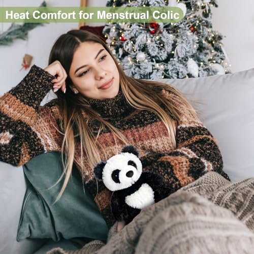 SuzziPals Heatable & Coolable Panda Stuffed Animals, Cute Microwavable Heating Pad Plushies for Soothing & Relaxation,Emotional Support Stuffed Plush Toys, Panda Gifts - Image 4