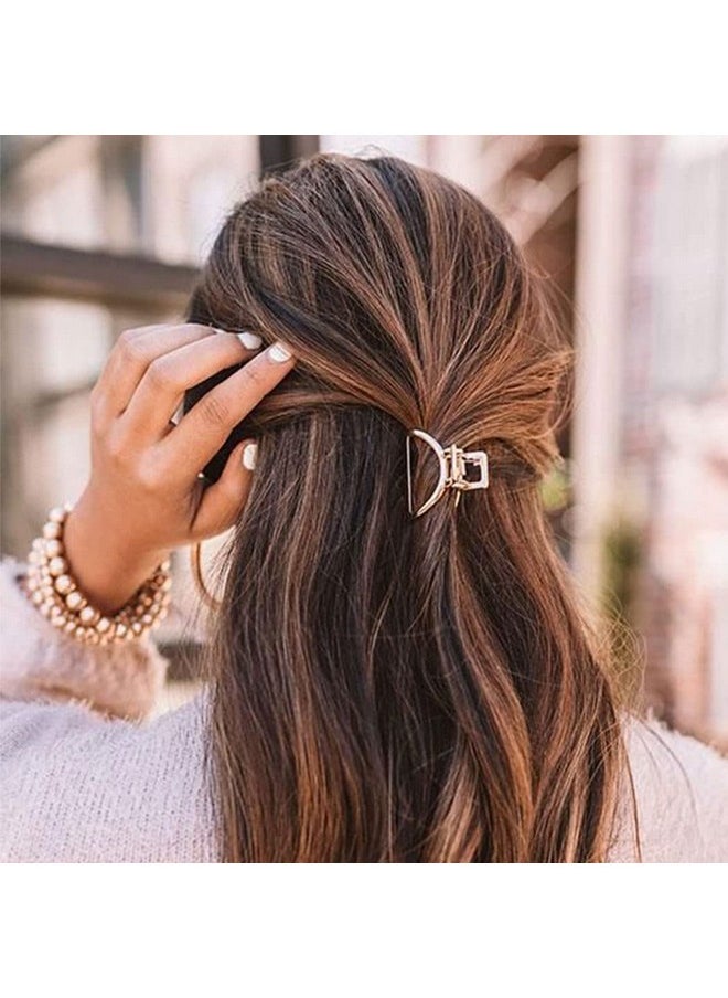 Brinie - Rinie Hair Claw Gold Hair Clips Mini Non Slip Claw Clips Hair Accessories Daily Party Gift For Women And Girls (2 Pcs) - Image 1