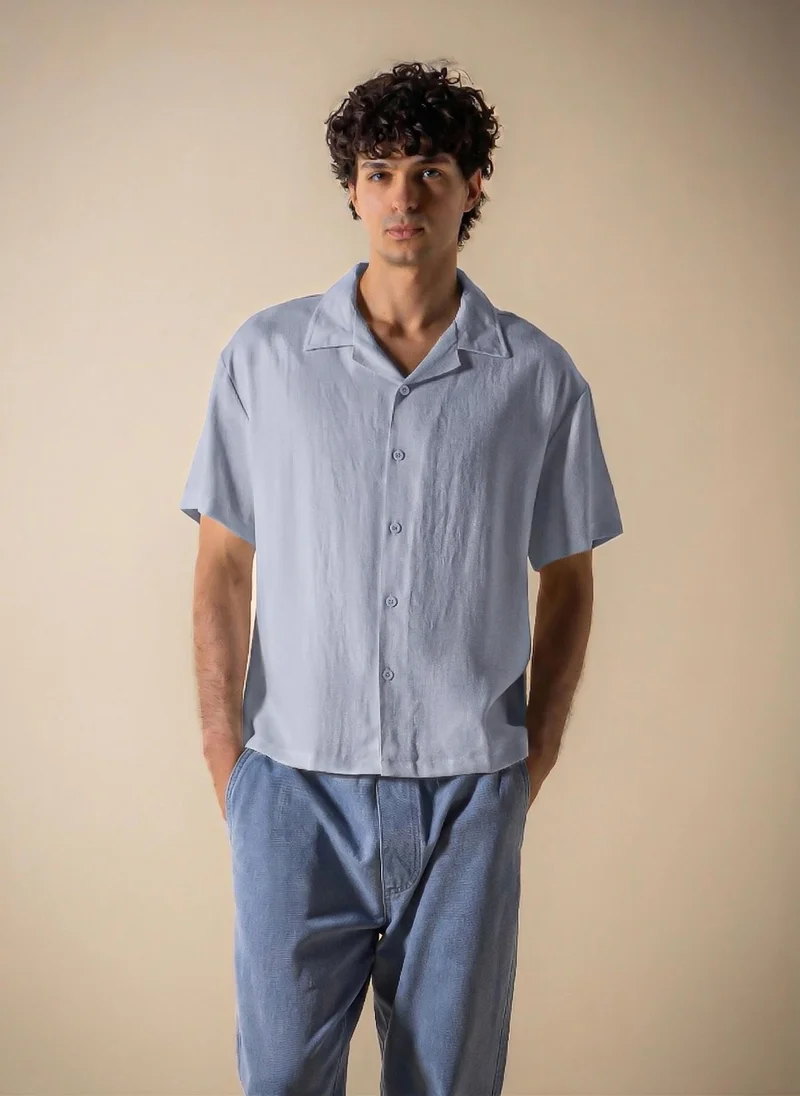 SHAPES LINEN BLEND SHIRT