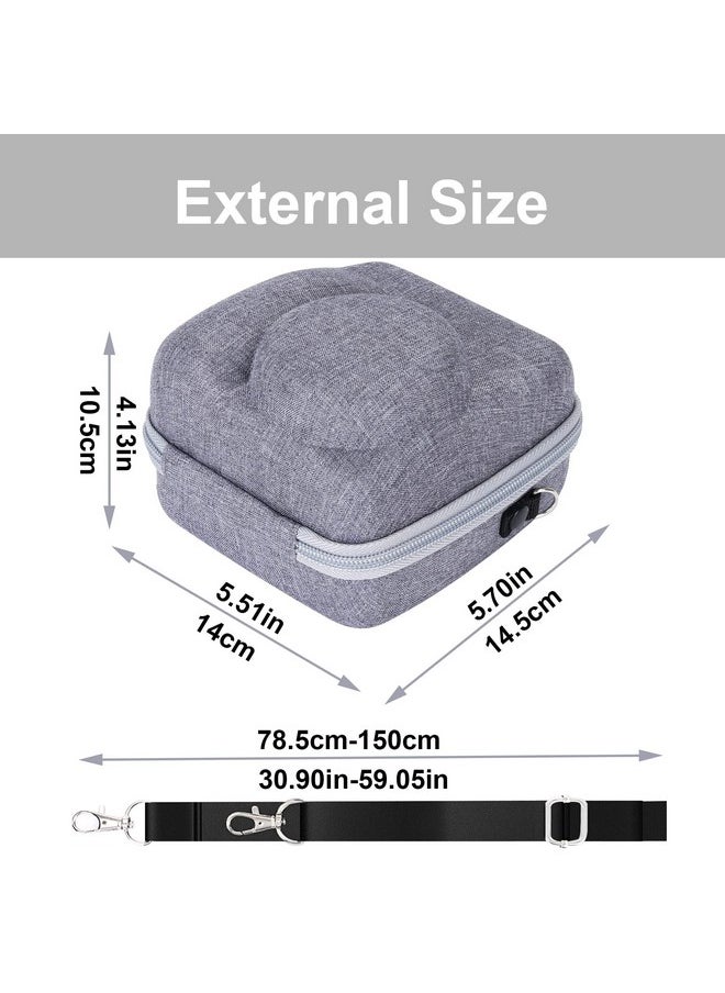 Aenllosi Hard Carrying Case Replacement For Fujifilm Instax Mini 12/11 Instant Camera,Protective Case Compatible With Instax Camera Mini 12/11(Clay White)  - Image 5