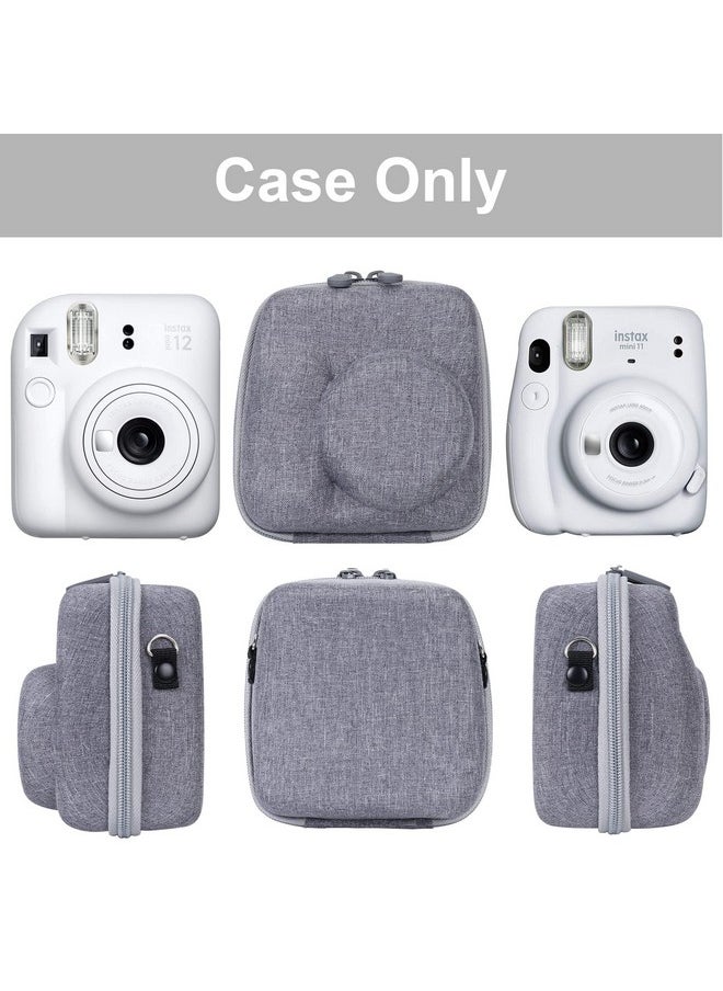 Aenllosi Hard Carrying Case Replacement For Fujifilm Instax Mini 12/11 Instant Camera,Protective Case Compatible With Instax Camera Mini 12/11(Clay White)  - Image 4
