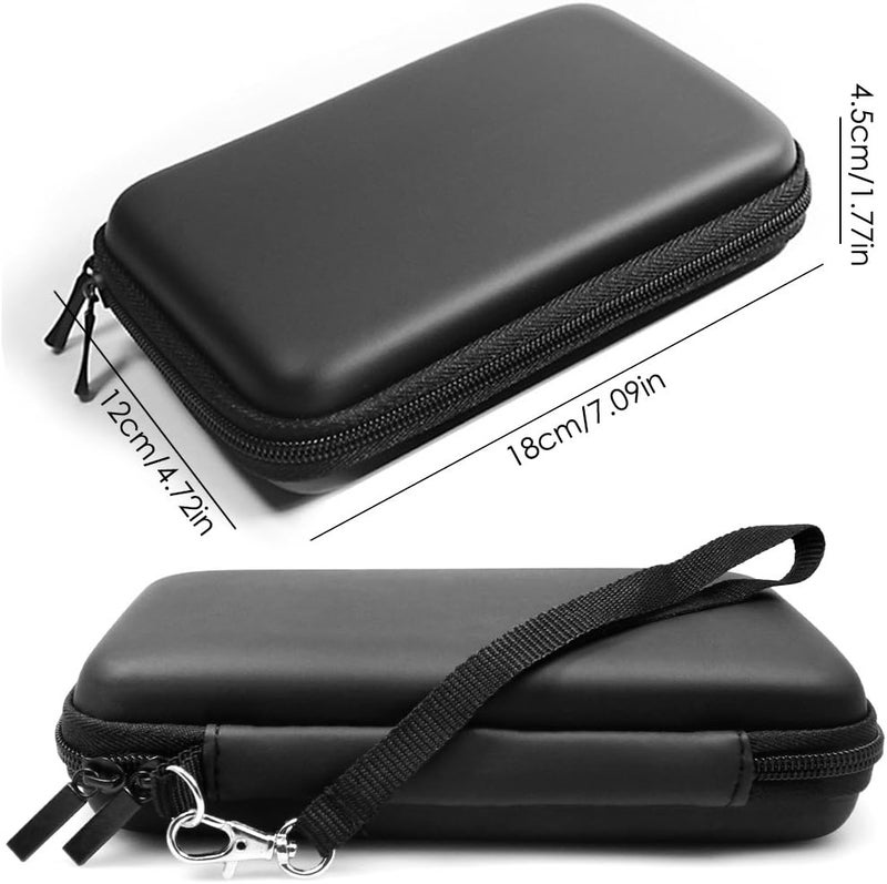 AFUNTA Protective Cases Compatible New 2DS XL with Screen Protectors, 1 Crystal Clear Case and 1 EVA Carrying Case for Console, with 2 Pcs Anti-Scratch Tempered Glass Films for Screens - Image 4