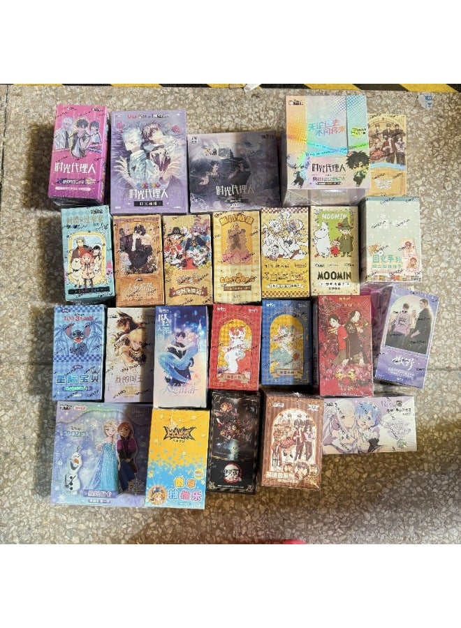 The Time Agent Of The Card Collection Agency Starts From Scratch From The Outside World Mermaid Fall Valley Wai South Pavilion Card Peripheral Wholesale-Color:Tea Party - Badge [full Box Of 12 Packs]-Specifications:Official Genuine Goods  - Image 2