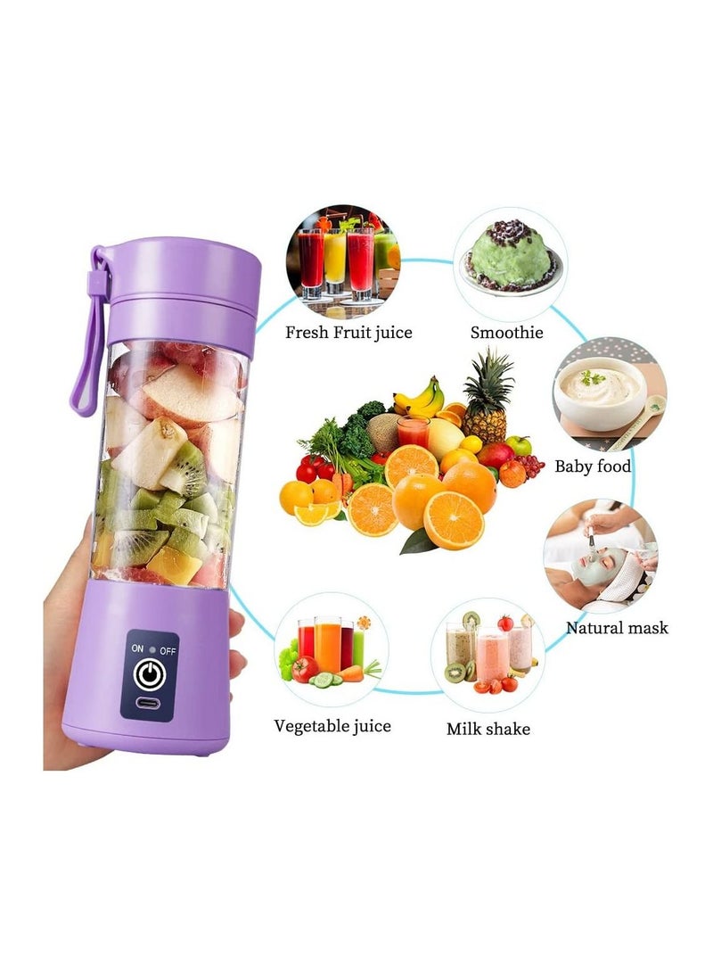 Portable Blender Cup,Electric USB Juicer Blender,Mini Blender Portable Blender For Shakes and Smoothies, Juice - Image 2