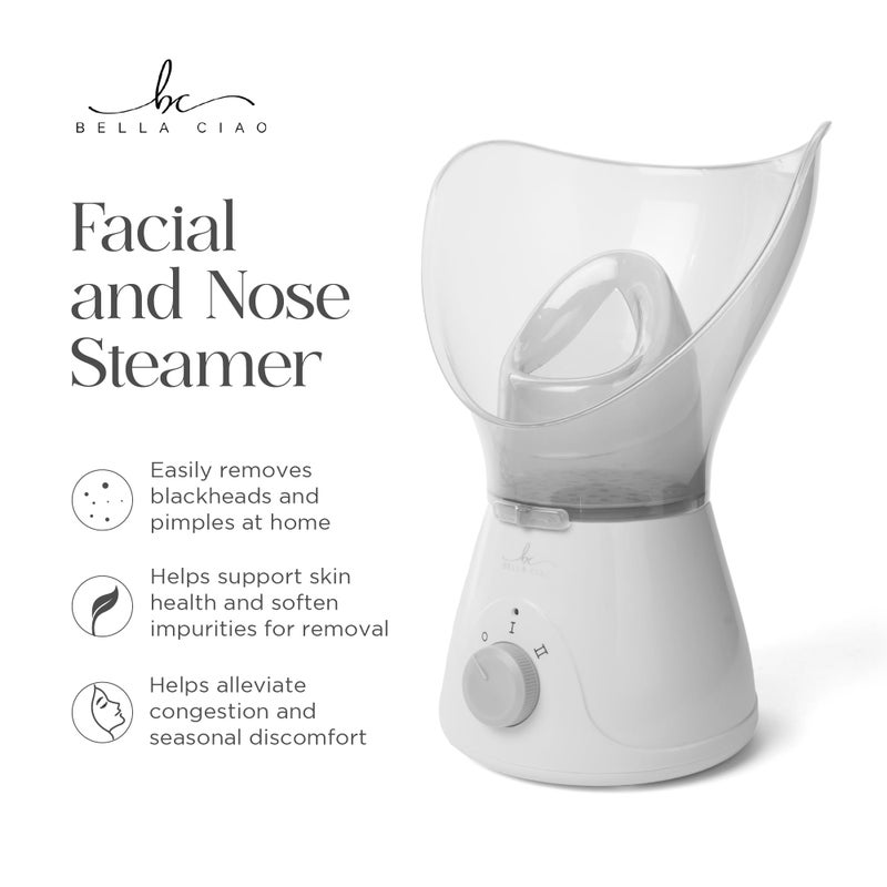 Bella Ciao 11-Piece Facial Steamer Set â€“ Portable Face Steamer for Deep Cleaning, Hydration & Pore Care â€“ Skincare Beauty Tool Kit for Women & Teens â€“ Spa Gift for Home, Travel & Self-Care Routine - Image 2