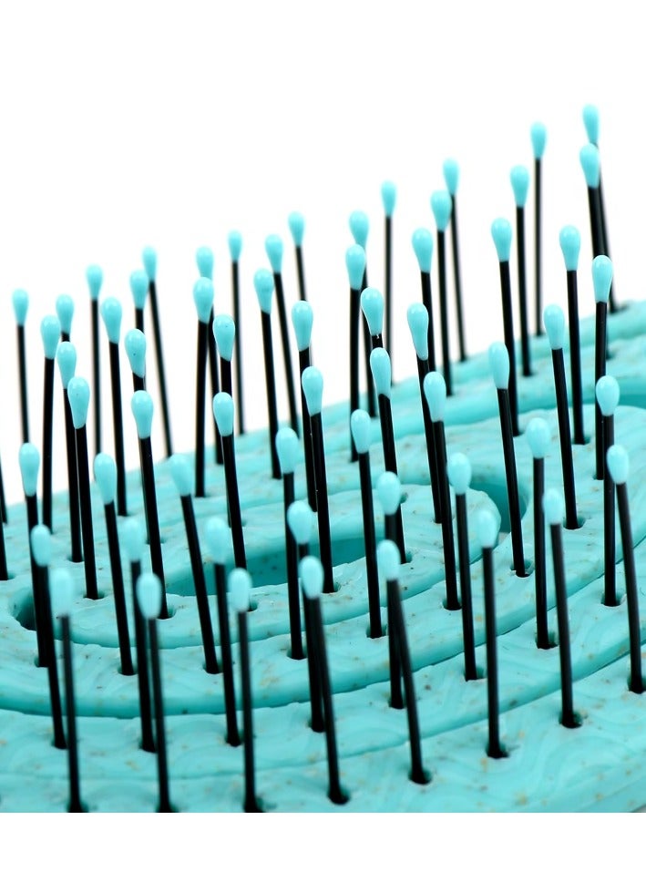 Eco-Friendly Detangling Hair Brush for Women, Children, Men - Gentle on Hair and Scalp - Ideal for Straight, Curly & Wet Hair in Beige, Pink, Blue and Black