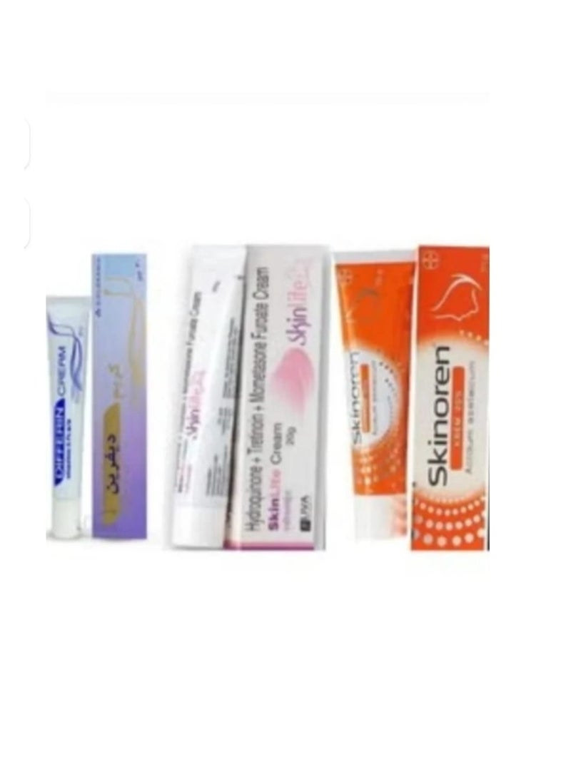 differin Skin care set of three pieces 