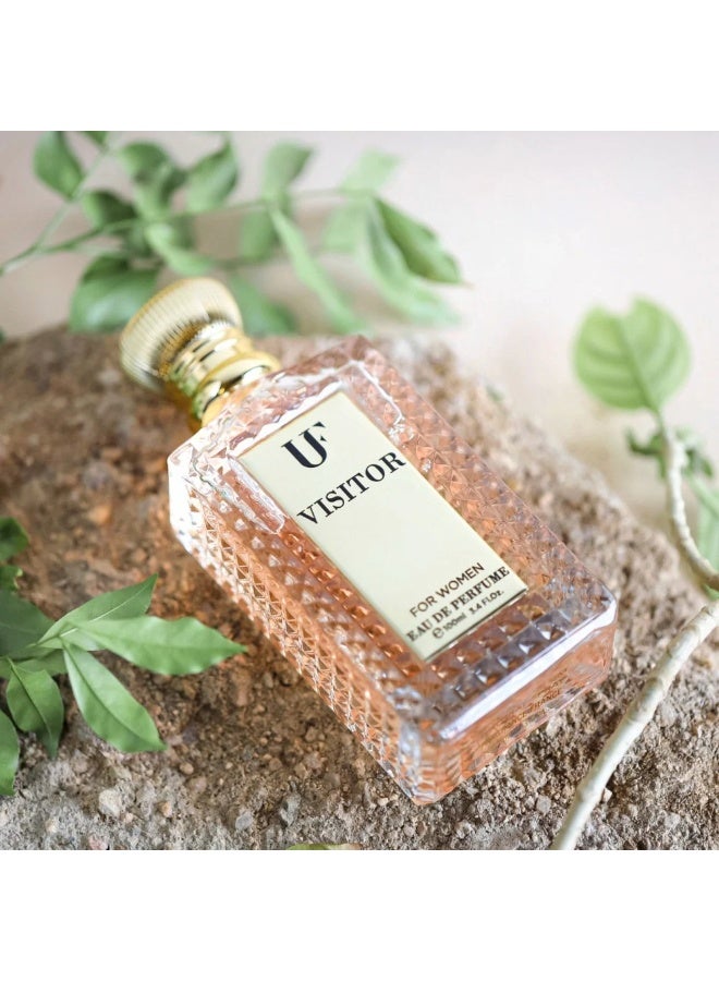 Visitor Luxury Oriental Floral Women's Eau De Parfum 100ml with Bergamot, Pink Pepper and Amber Notes - Image 3