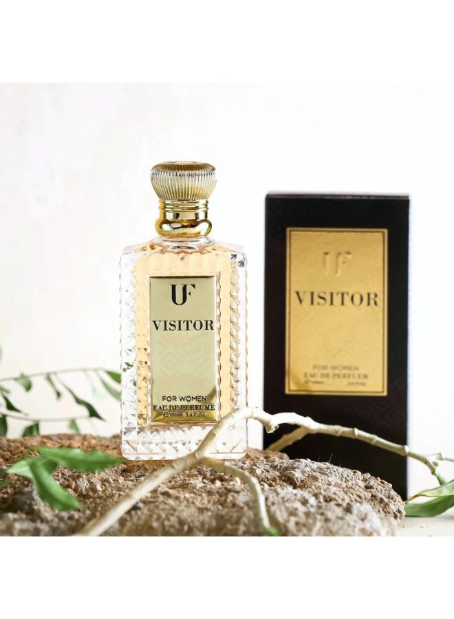 Visitor Luxury Oriental Floral Women's Eau De Parfum 100ml with Bergamot, Pink Pepper and Amber Notes - Image 1