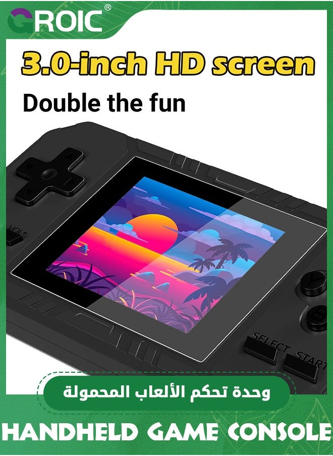 GROIC - Mini S8 Retro Handheld Game Console with Remote, 3.0 inch Screen 8 Bit Classic Game Built-in 520 Nostalgia Games Like Mario, Super Mario, Contra Etc for Kids - Image 1