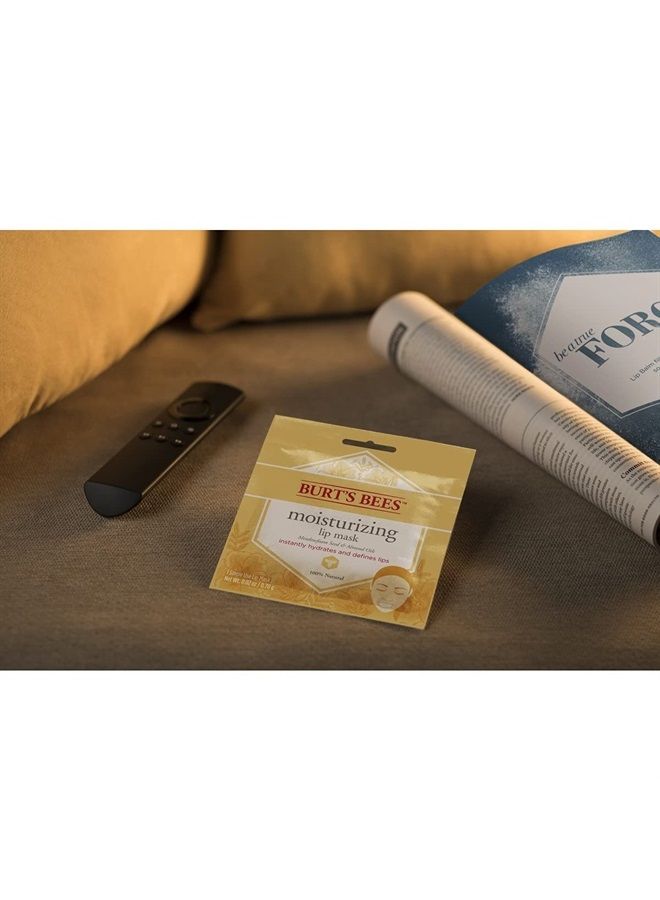 Burt's Bees أقنعة الشفاه، عناية فائقة بالشفاه للنساء، لترطيب طوال اليوم، 100% طبيعي، للاستخدام الفردي (6 قطع) - Image 3