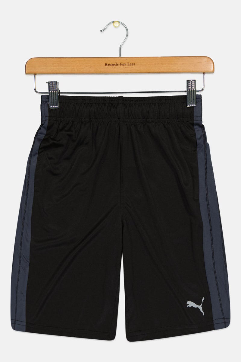 PUMA سراويل رياضية للأطفال الأولاد مناسبة للأنشطة الخارجية، سوداء - Image 2