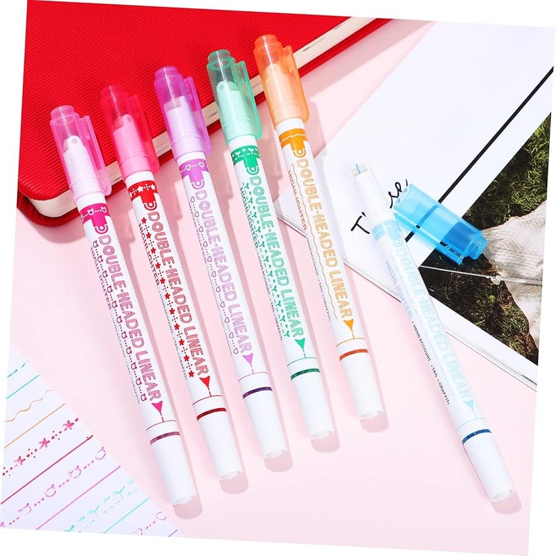 24 Pastel Highlighter Pens Double Tips Fine And Broad For School Supplies - Image 4