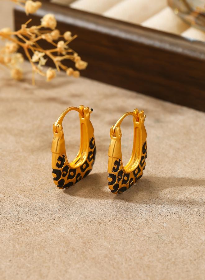 تايك تو أقراط بطبعة جلد النمر - Image 3