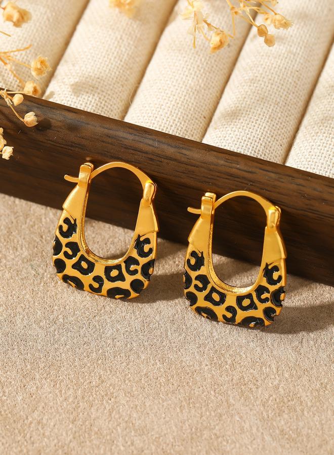 تايك تو أقراط بطبعة جلد النمر - Image 5