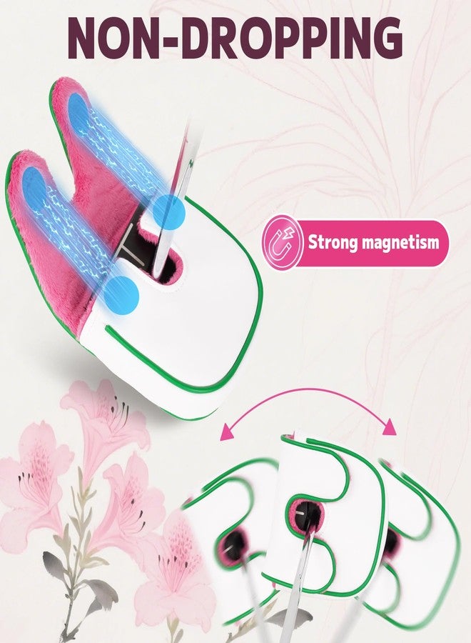 LZFAN Golf DF3 Mallet Putter Cover Golf Club Head Cover Golf Head Cover Driver Flower Embroidery - Image 3