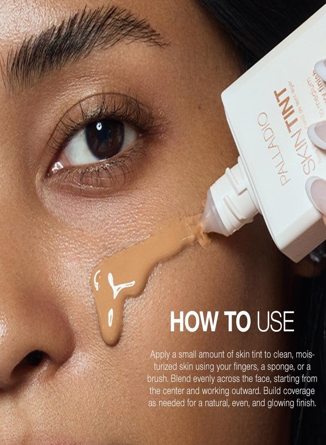 Palladio Skin Tint with Aloe, Niacinamide and Hyaluronic Acid, Sheer to Medium Coverage, Glowy Finish, Brightening and Blurring Lightweight Foundation Makeup (Light Ivory) - Image 5