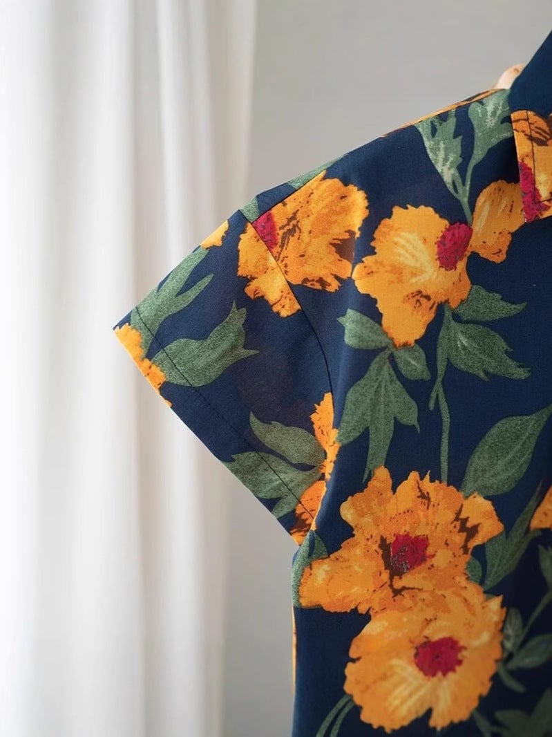 Children's Summer Shirt Children's 2025 Summer New Short-sleeved Children's Wear Duffy Handsome Men's Children's Wear Vacation Fashion in Hong Kong - Image 4