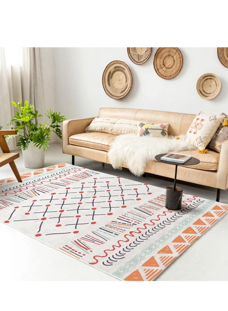 Simple Modern Style Living Room Carpet Polypropylene Multicolour 140x200cm - Image 1