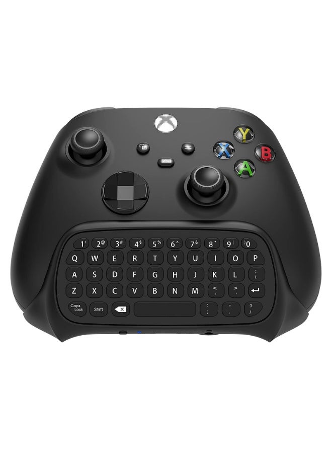 دوبي لوحة مفاتيح لجهاز تحكم Xbox Series X/S، وجهاز تحكم Xbox One/S، ولوحة ألعاب صغيرة QWERTY بتردد 2.4 جيجاهرتز مع منفذ صوت/سماعة رأس لجهاز تحكم Xbox Series X/S - أسود - Image 1