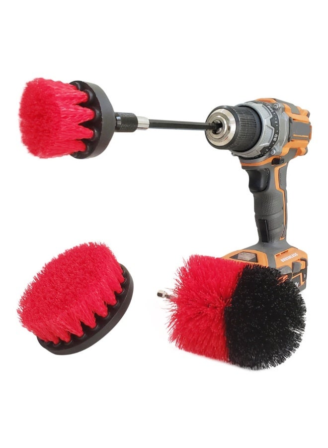 Bring it On! 3-Piece Medium Stiffness Drill Brush Set Red and Black 22 x 10 x 24 cm 2010 - Image 2