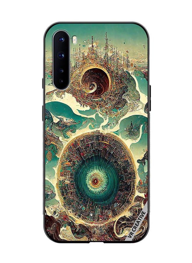 VR CREATIVE Protective Case Cover For OnePlus Nord Surreal City Design Multicolour - Image 1