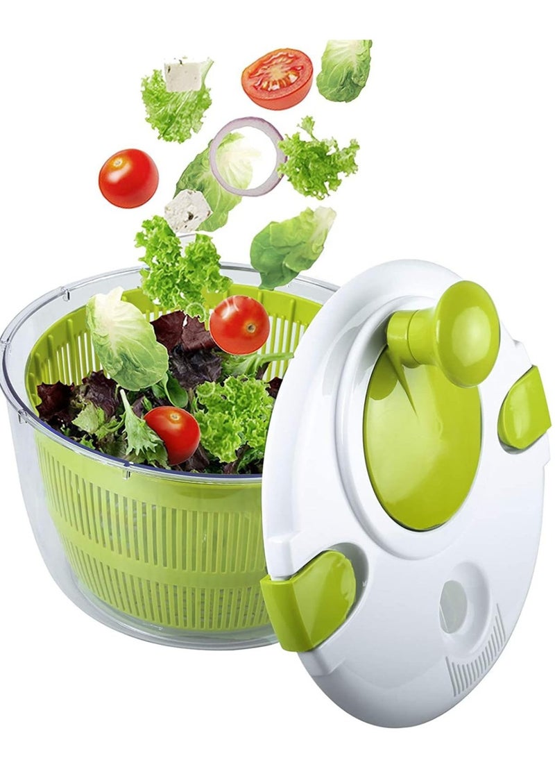 Large Salad Spinner (5 Quarts) – Quick Dry Design for Fruits, Vegetables & Lettuce – Effortless Drying for Tastier Salads & Faster Food Prep  - Image 1