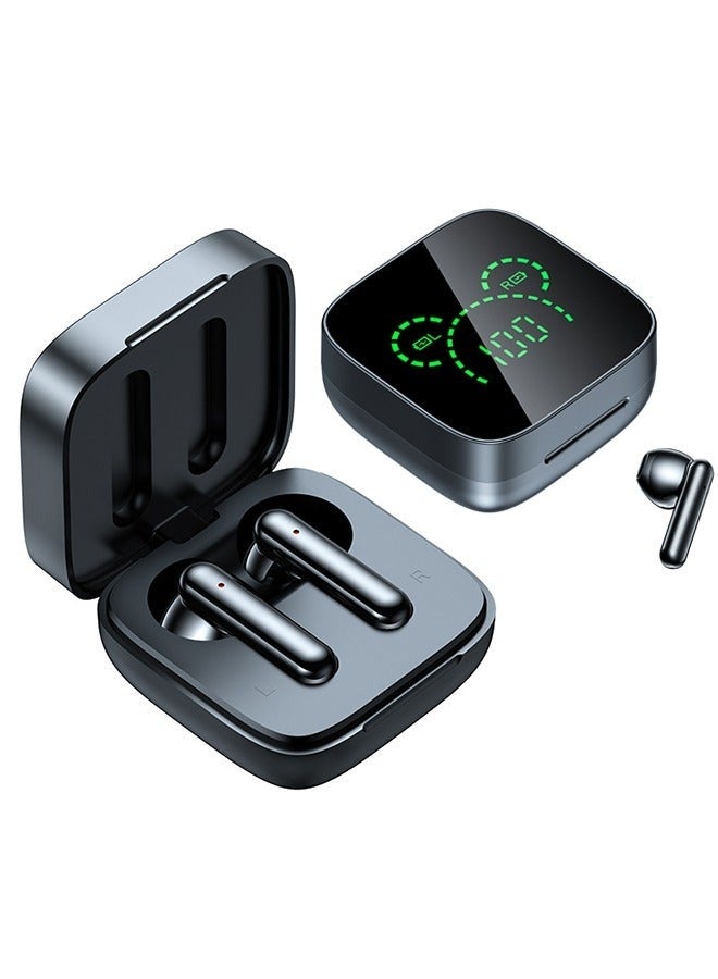 كيلا سماعات أذن لاسلكية بتقنية البلوتوث، سماعات أذن مزودة بخاصية إلغاء الضوضاء النشطة، حافظة شحن LED K60 سماعات أذن لاسلكية حقيقية بتقنية البلوتوث 5.3 مع تعزيز الجهير مع ميكروفون مدمج لأجهزة iPhone وAndroid وWindows وiOS - Image 1