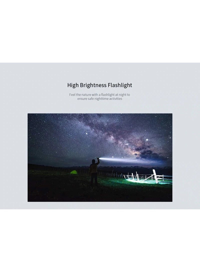 نكستول مصباح يدوي Nextool Mi Youpin Torchlight، مقاوم للماء بمعيار IPX7، مزود بمنفذ شحن Type-C، سطوع يصل إلى 2000 لومن ومدى إضاءة حتى 380 متر، يستخدم LED من نوع XHP50.2، مثالي للتخييم (طرازات NE0126 وNE0134). - Image 3