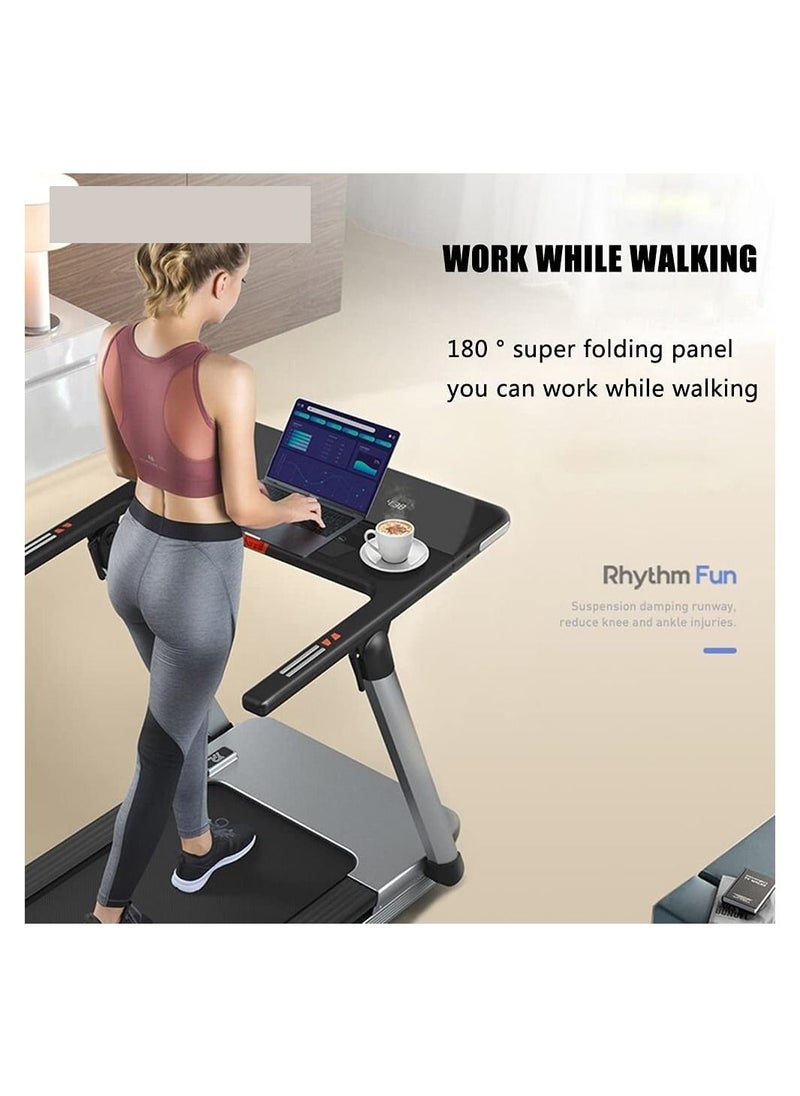 Generic Automatic Motorized Treadmill for Home Use  100% Pre Full Assembled Desk Folding Big 10.1'' Color Screen with Wifi Electric Treadmill 1.5 HP (3 HP Peak) 1-15 KM/hr  - Image 2