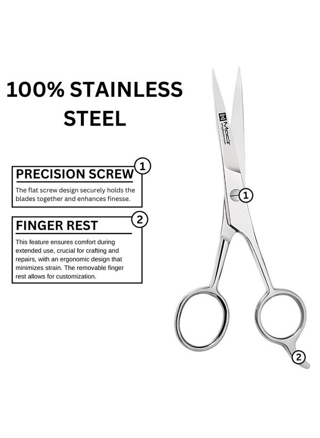 MacRazors Products Macs Hair Cutting Scissors,6.5 Inch Hairdressing Scissor, Premium Stainless Steel Razor with Sharp Edge Blade & Salon Scissors, for Men, Women, Barber, Kids, Adults, Pets,-2003 (6.5")  - Image 3