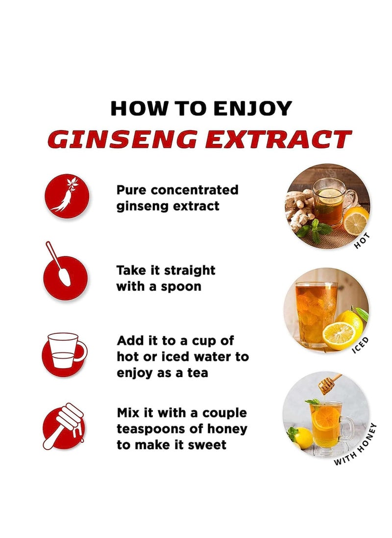 Korean Ginseng of Samjiwon - Korean 100% Pure Red Ginseng Extract Gold, 6 Years Grown , Enhance level of immunity, relieves fatigue , support cardiovascular health, zero sugar , 120g , 1g per serving  1 to 3 times daily. - Image 1