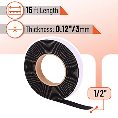 UNCO Smoker Gasket - 15 Ft, 1/2"X1/8", High Temp Grill & BBQ Gasket - Image 2
