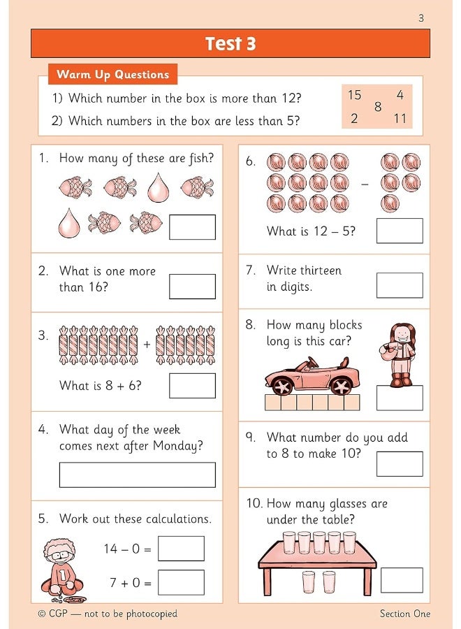 New KS1 Maths Year 1 Mental Arithmetic Targeted Question Book (incl. Online Answers & Audio Tests) - Image 5