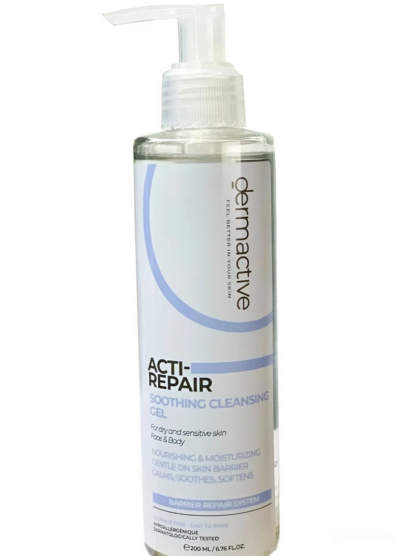 Dermactive Acti-Repair Soothing Cleansing Gel for Face & Body – 200 Ml