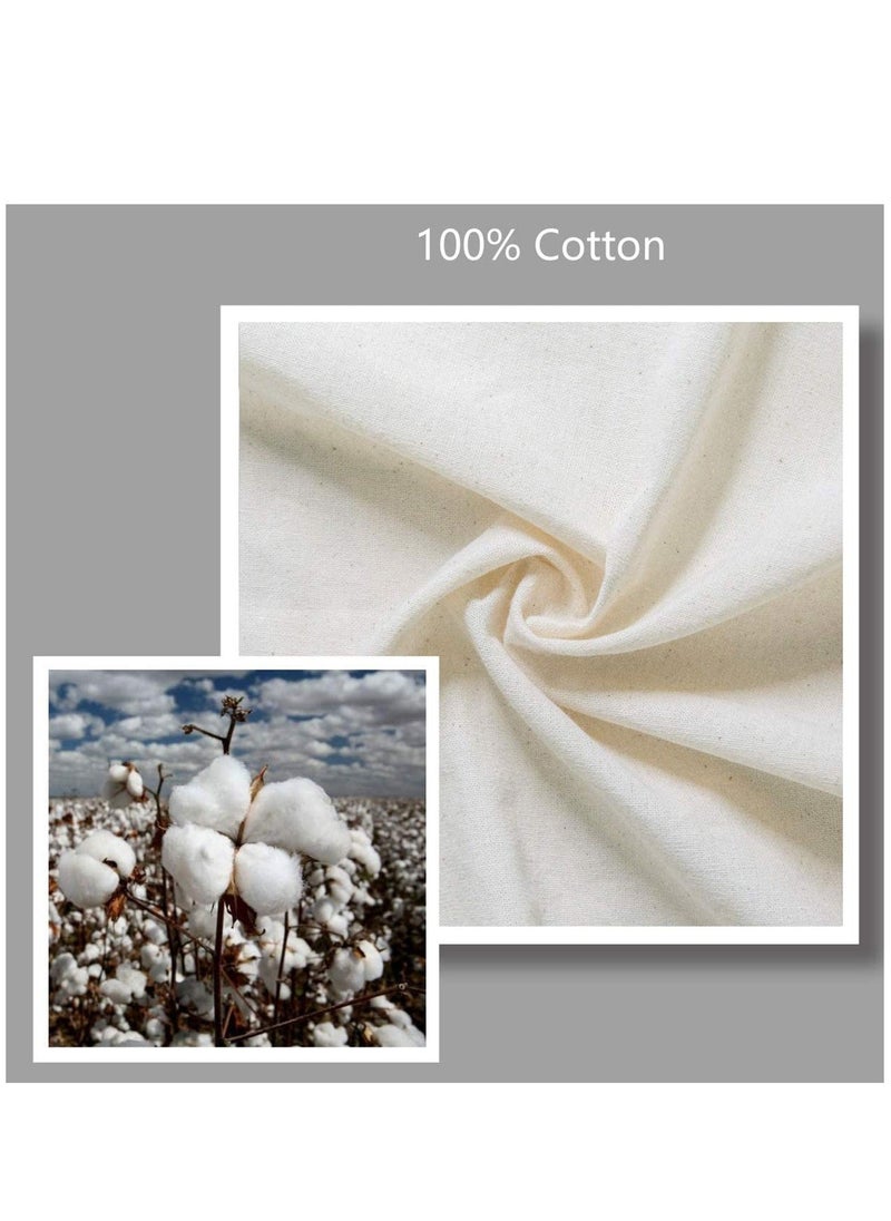 Y&D - 5 Pack Economical Cotton Tote Bag Lightweight Medium Reusable Grocery Shopping Cloth Bags Suitable for DIY Advertising Promotion Gift Activity - Image 1