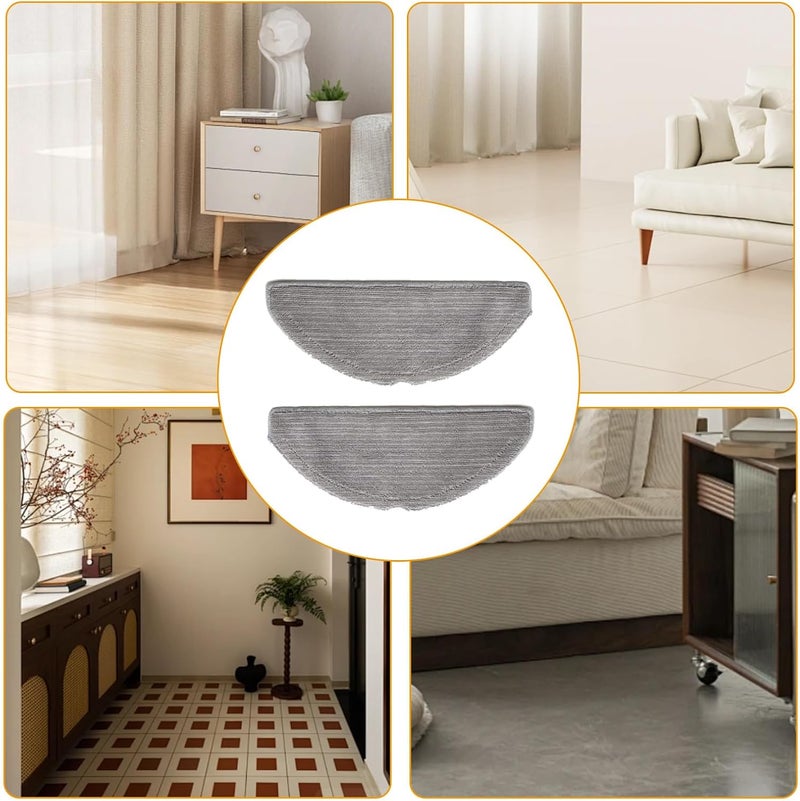 SANTUO 2Pcs Mop Pads for Eufy L60 Series Household Cleaning Cloth Vacuum Pads for Eufy Robot Vacuum Mop L60 G50 Hybrid - Image 3