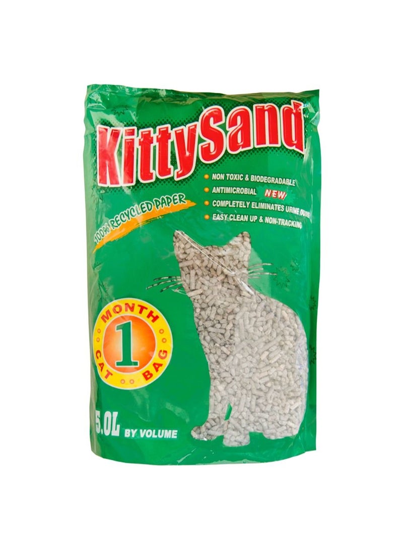 Kitty Sand 100% Recycled Paper Litter Pellets, Biodegradable, Odour Control, Dust Free, Non Clumping Litter Pellets for Cats, Rabbits and Hamsters - Pack of 6 - Image 2