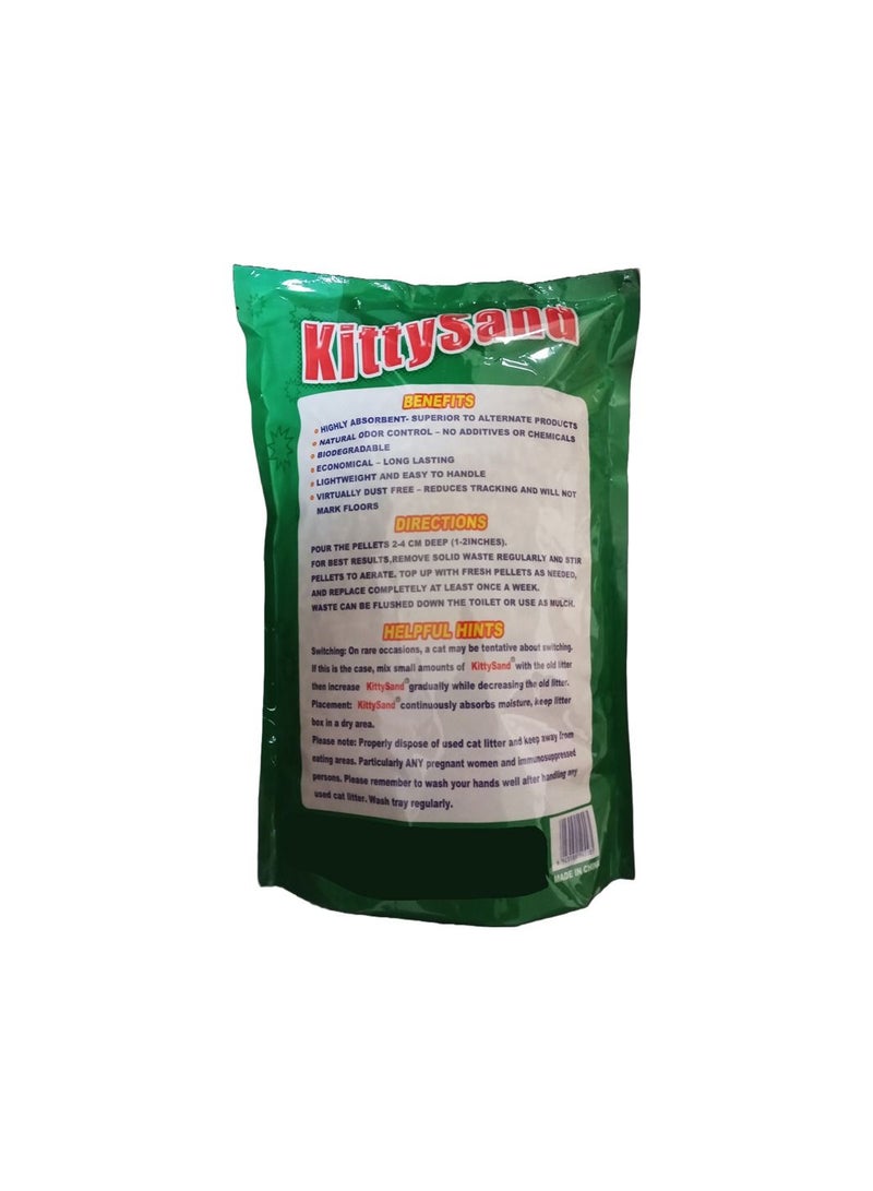 Kitty Sand 100% Recycled Paper Litter Pellets, Biodegradable, Odour Control, Dust Free, Non Clumping Litter Pellets for Cats, Rabbits and Hamsters - Pack of 6 - Image 3