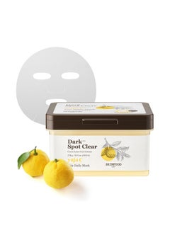 SKIN FOOD since 1957 Skinfood Yuja C Vita Daily Mask 9.52 Oz (30Ea) Quick Blemish Care Even The Skin Tone Daily Sheet Mask Darkspot Clear  - Image 1