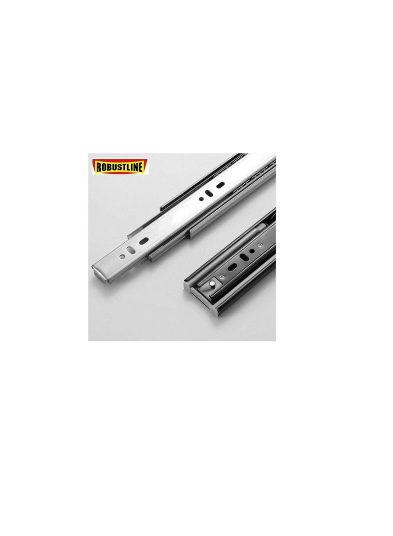 Robustline Soft Closing Steel Ball Bearing Drawer Slide Rail Runner (22 INCHES) - Image 2
